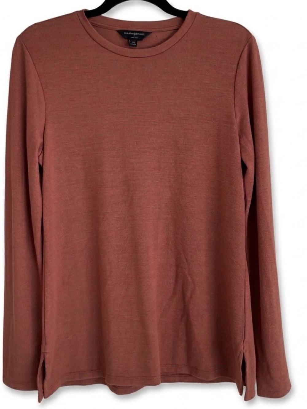 Banana Republic LuxeSpun Long Sleeve Tunic Rust Brown M